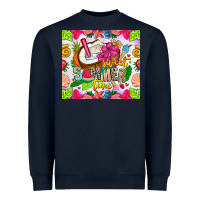 Navy summer time Heavyweight Sweatshirt - CowhideDigitalArt