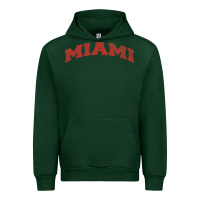 Forest Green Miami Ohio Classic Athletic Sports Distressed Urban Hoodie - trangStudio
