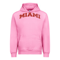 Fuchsia Pink Miami Ohio Classic Athletic Sports Distressed Urban Hoodie - trangStudio