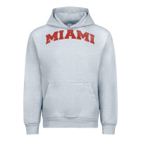 Heather Grey Miami Ohio Classic Athletic Sports Distressed Urban Hoodie - trangStudio