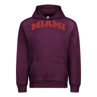 Mauve Wine Miami Ohio Classic Athletic Sports Distressed Urban Hoodie - trangStudio