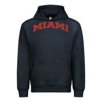 Navy Miami Ohio Classic Athletic Sports Distressed Urban Hoodie - trangStudio