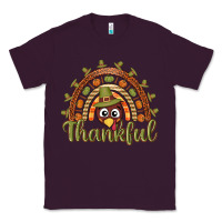 Plum Turkey rainbow thankful thanksgiving Classic Tee - NancyCooperArtShop