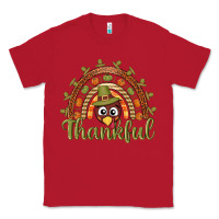 Red Turkey rainbow thankful thanksgiving Classic Tee - NancyCooperArtShop