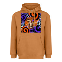 Meerkat halloween bull skull Heavyweight Hoodie - BarkalooDesign
