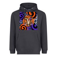 Smoke halloween bull skull Heavyweight Hoodie - BarkalooDesign