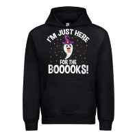 Black teacher halloween bookworm just here for the boooks ghost tank top Urban Hoodie - trangStudio