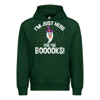 Forest Green teacher halloween bookworm just here for the boooks ghost tank top Urban Hoodie - trangStudio