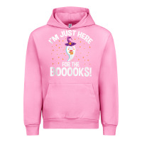 Fuchsia Pink teacher halloween bookworm just here for the boooks ghost tank top Urban Hoodie - trangStudio