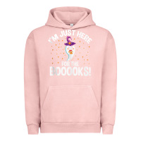 Pigment Salmon teacher halloween bookworm just here for the boooks ghost tank top Urban Hoodie - trangStudio