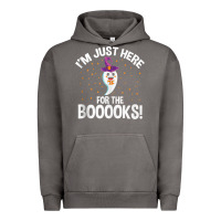 Pigment Tornado teacher halloween bookworm just here for the boooks ghost tank top Urban Hoodie - trangStudio