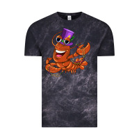 Cloud Black mardi gras crawfish Vintage Tee - CowGirlArtShop