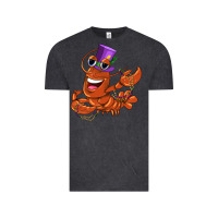 Vintage Black mardi gras crawfish Vintage Tee - CowGirlArtShop