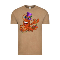 Vintage Coffee mardi gras crawfish Vintage Tee - CowGirlArtShop