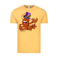 Vintage Mustard mardi gras crawfish Vintage Tee - CowGirlArtShop