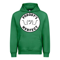 Emerald Pobody's Nerfect Retro Classic Funny Nobody's Perfect Urban Hoodie - trangStudio