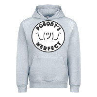 Heather Grey Pobody's Nerfect Retro Classic Funny Nobody's Perfect Urban Hoodie - trangStudio