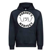 Navy Pobody's Nerfect Retro Classic Funny Nobody's Perfect Urban Hoodie - trangStudio