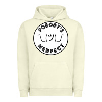 Pigment Pistachio Pobody's Nerfect Retro Classic Funny Nobody's Perfect Urban Hoodie - trangStudio