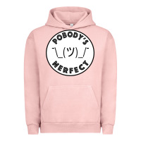Pigment Salmon Pobody's Nerfect Retro Classic Funny Nobody's Perfect Urban Hoodie - trangStudio