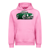 Fuchsia Pink MG MGB roadster personalized caricature YOK94J family Urban Hoodie - trangStudio