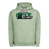 Pigment Oil Green MG MGB roadster personalized caricature YOK94J family Urban Hoodie - trangStudio