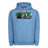 Pigment Pebble Blue MG MGB roadster personalized caricature YOK94J family Urban Hoodie - trangStudio