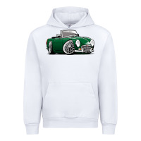 White MG MGB roadster personalized caricature YOK94J family Urban Hoodie - trangStudio