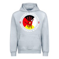 Heather Grey MMIW Missing & Murdered Indigenous Women Medicine wheel mmiw Urban Hoodie - trangStudio