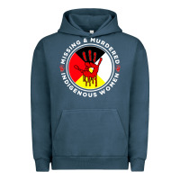 Pigment Midnight Navy MMIW Missing & Murdered Indigenous Women Medicine wheel mmiw Urban Hoodie - trangStudio