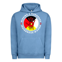 Pigment Pebble Blue MMIW Missing & Murdered Indigenous Women Medicine wheel mmiw Urban Hoodie - trangStudio