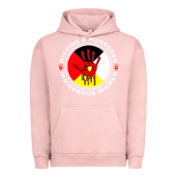 Pigment Salmon MMIW Missing & Murdered Indigenous Women Medicine wheel mmiw Urban Hoodie - trangStudio