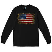 Black Camouflage Usa Flag Background Long Sleeve Tee - Jasminsmagicworld