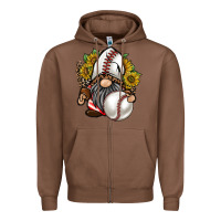 Chestnut baseball gnome Zipper Hoodie - RacoonDesign