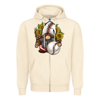 Sandshell baseball gnome Zipper Hoodie - RacoonDesign