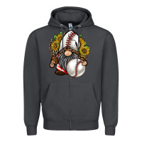 Smoke baseball gnome Zipper Hoodie - RacoonDesign