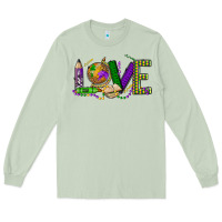 Matcha love teacher mardi gras Long Sleeve Tee - OliviaCreatesArt