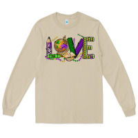 Mushroom love teacher mardi gras Long Sleeve Tee - OliviaCreatesArt