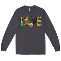 Smoke love teacher mardi gras Long Sleeve Tee - OliviaCreatesArt