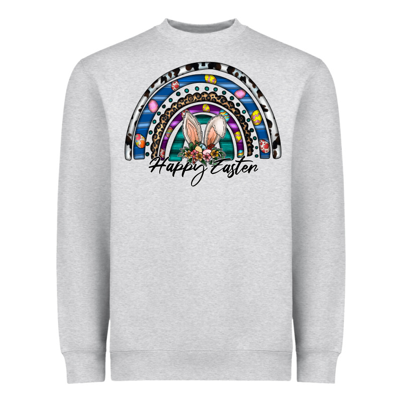 Happy Easter Rainbow Heavyweight Sweatshirt by CowhideDigitalArt | Teevron