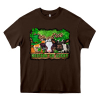 Chocolate Brown st patricks cows heifers go lucky Heavy Core Tee - Jasminsmagicworld