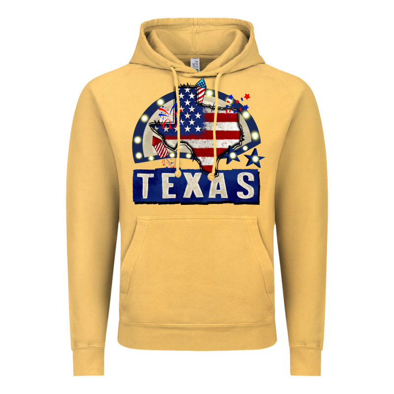 Texas 4th Of July Vintage Hoodie by CowGirlArtShop | Teevron
