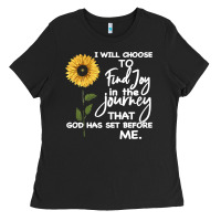 Black I Will Choose To Find Joy In The Journey That God Ladies Tee - Bettercallsaul