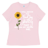 Bubblegum Pink I Will Choose To Find Joy In The Journey That God Ladies Tee - Bettercallsaul