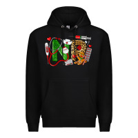 Black christmas nr nurse practitioner nurse Premium Hoodie - LillyAllenDesigns
