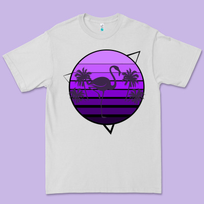 Flamingo Palm Premium Tee Designed By Bettercallsaul