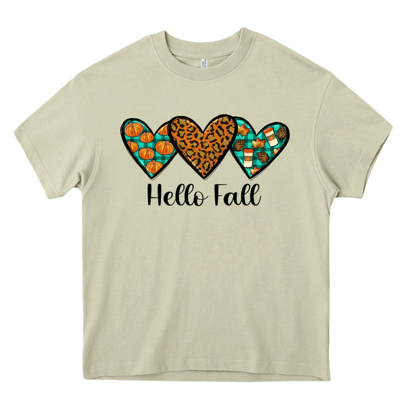 Hello Fall Heavy Core Tee by JahusDesignShop | Teevron