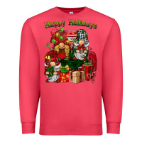 Cardinal happy holidays gnomes truck Premium Sweatshirt - BarkalooDesign