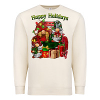 Sandshell happy holidays gnomes truck Premium Sweatshirt - BarkalooDesign