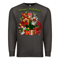 Smoke happy holidays gnomes truck Premium Sweatshirt - BarkalooDesign